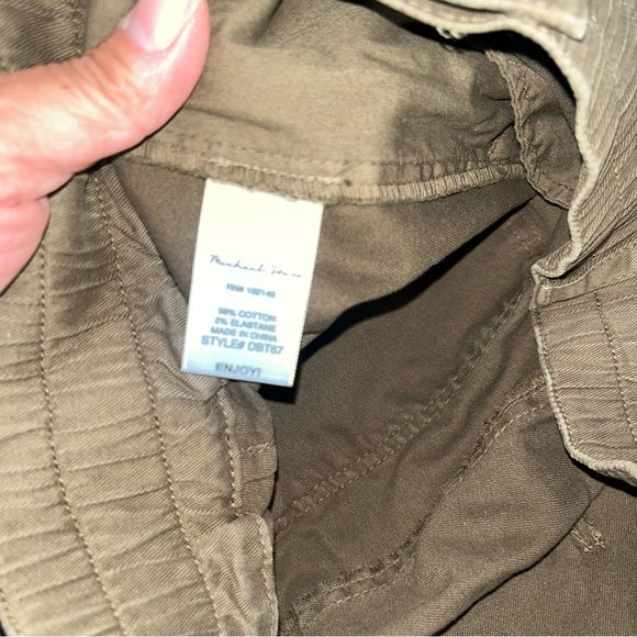 Michael Stars Kenya Cotton Twill High Rise Wide Leg Pant - Picture 13 of 14